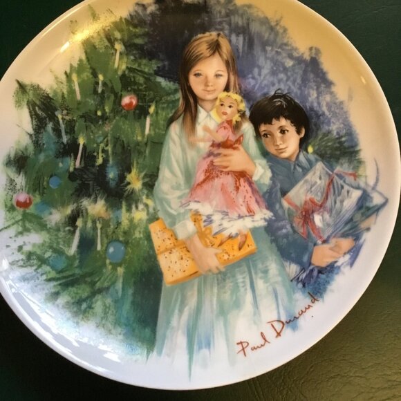 Set Of 4 Paul Durand Limoges Collectible Plates With Childrens Illustrations - Picture 4 of 8